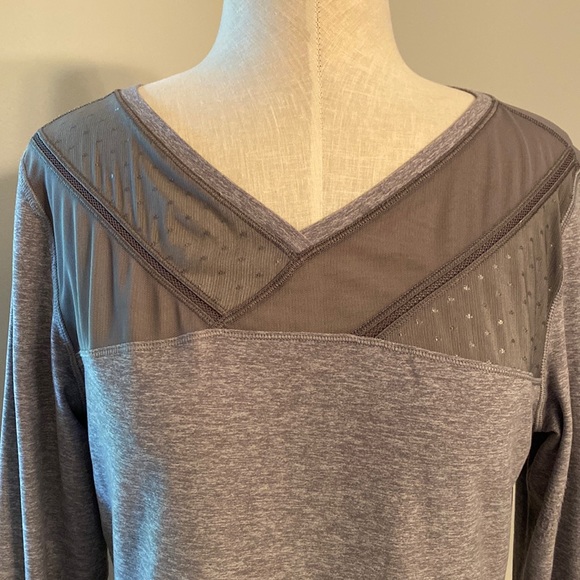 lululemon athletica Tops - 🍋Lululemon Just Breathe Long Sleeve Heathered Slate Size 8